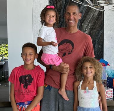 Marita Stavrou ex-husband Reggie Miller and children
